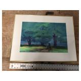 ACRYLIC ARTIST BY THE RIVER