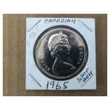 SILVER CANADIAN 1965 $1