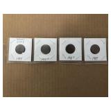 LOT OF 4 WHEAT PENNIES