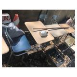 LOT OF 4 SCHOOL DESKS