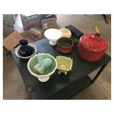 GAS CAN AND GLASSWARE