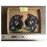 VINTAGE IRON CHICKENS