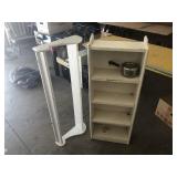 LOT OF 2 PAINTED SHELVING