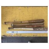 LOT OF 4 BASEBALL BATS