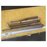 5 BASEBALL BATS