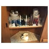 DISHWARE, CANDLE HOLDERS, AND GLASSWARE