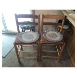 PAIR OF STOOLS