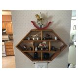 DISPLAY SHELF WITH CONTENTS