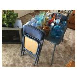 CARD TABLE AND 4 CHAIRS