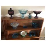 LOT OF COLORED GLASS