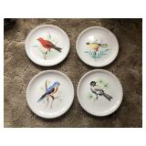 PAINTED BIRD DISHES