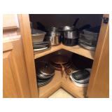 CONTENTS OF BOTTOM CORNER CABINET