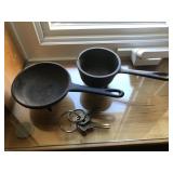 2 SMALL GRISWOLD PANS