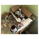 POTTERY AND GLASSWARE