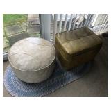 PAIR OF VINTAGE FOOT STOOLS