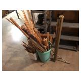 WOOD AND PROJECTOR SCREEN