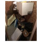 CONTENTS OF CLOSET UNDER STAIRS