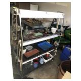 PLANT STAND WITH LIGHTS AND CONTENTS