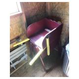 WOODEN WHEELBARROW AND PLANTER