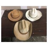 LOT OF 3 COWBOY HATS