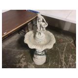 SIGNED CONCRETE FOUNTAIN