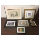 LOT OF 6 FRAMED PICTURES
