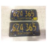 VINTAGE NYS DEALER PLATES