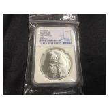 2017 darth vader SILVER .999 GRADED COIN