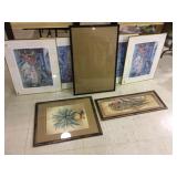 LOT OF 7 FRAMED PICTURES