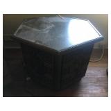 LOT OF 2 OCTAGON TABLES