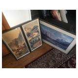 LOT OF 3 FRAMED PICTURES