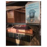 BUG LIGHT, BOOKS AND HOT DOGGER