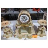 18th Century Marble/Bronze Parisian Clock
