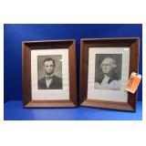 Vintage Portraits G Washington / A. Lincoln