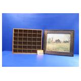 MIGON Folk Art Oil Painting / Display Box
