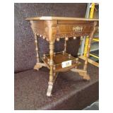 Victorian Spoon Carved Parlor Table