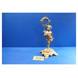 1800-1900 Rococo Metal Cherub Watch Stand