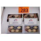 Two 2008 U.S. Mint Presidential $1 Coin Proof Sets