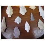 Vintage Arrow Heads in Frame