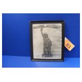 The Human Statue of Liberty Historical Print
