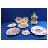 Royal Japan, German, Ceramic Plates & Clock