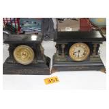 Two Antique Project Mantle Clocks