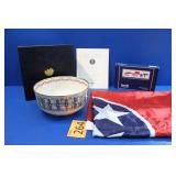 New TN Flag in Box/U.S. Historical Soc. Bowl