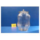 Large Vintage Planters Peanuts Glass Jar with Lid