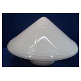 15" Art Deco Milk Glass Globe Lamp Shade