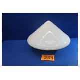 15" Art Deco Milk Glass Globe Lamp Shade