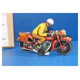 Motorradfahrer Josef New Old Stock Tin Toy