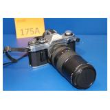 Canon AE-! Camera, Lenses, Flash, Bag