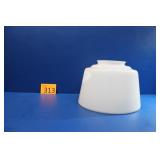 Mid Century Milk Glass Ceiling Light Globe