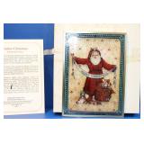 1987 Historical Society Stained Glass Santa